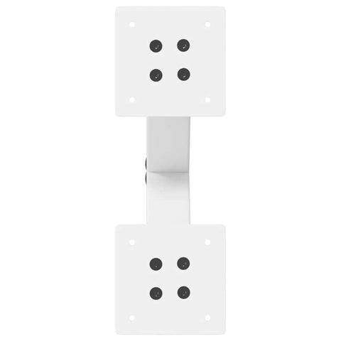vidaXL Coffee Table Legs X-Shaped 2 pcs White 30x(30-31) cm Steel