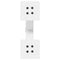 vidaXL Coffee Table Legs X-Shaped 2 pcs White 30x(30-31) cm Steel