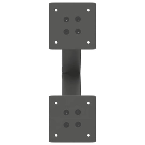 vidaXL Coffee Table Legs X-Shaped 2 pcs Anthracite 30x(30-31) cm Steel