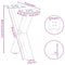 vidaXL Coffee Table Legs X-Shaped 2 pcs Anthracite 37x(30-31) cm Steel
