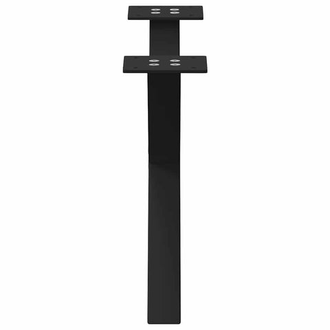 vidaXL Coffee Table Legs X-Shaped 2 pcs Black 50x(30-31) cm Steel