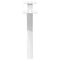 vidaXL Coffee Table Legs X-Shaped 2 pcs White 50x(30-31) cm Steel