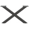 vidaXL Coffee Table Legs X-Shaped 2 pcs Anthracite 50x(30-31) cm Steel
