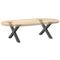 vidaXL Coffee Table Legs X-Shaped 2 pcs Anthracite 50x(30-31) cm Steel
