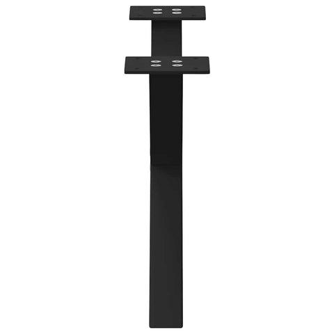 vidaXL Coffee Table Legs X-Shaped 2 pcs Black 60x(30-31) cm Steel