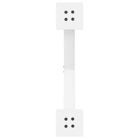 vidaXL Coffee Table Legs X-Shaped 2 pcs White 60x(30-31) cm Steel