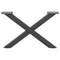 vidaXL Coffee Table Legs X-Shaped 2 pcs Anthracite 60x(30-31) cm Steel