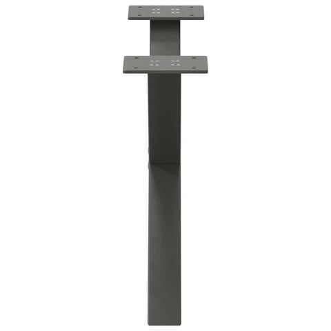 vidaXL Coffee Table Legs X-Shaped 2 pcs Anthracite 60x(30-31) cm Steel