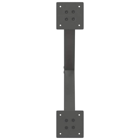 vidaXL Coffee Table Legs X-Shaped 2 pcs Anthracite 60x(30-31) cm Steel