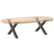 vidaXL Coffee Table Legs X-Shaped 2 pcs Anthracite 60x(30-31) cm Steel