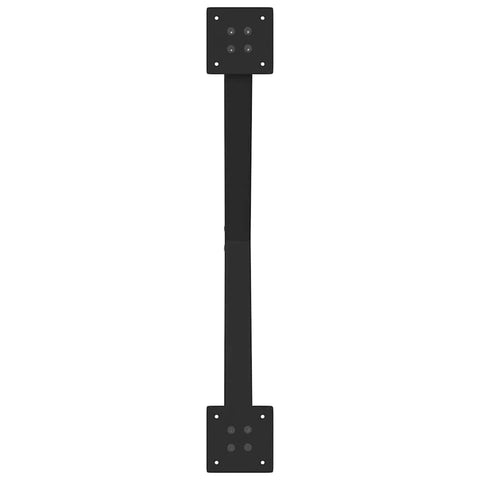 vidaXL Coffee Table Legs X-Shaped 2 pcs Black 70x(30-31) cm Steel