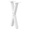 vidaXL Coffee Table Legs X-Shaped 2 pcs White 28x(42-43) cm Steel