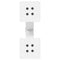 vidaXL Coffee Table Legs X-Shaped 2 pcs White 28x(42-43) cm Steel