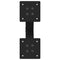 vidaXL Coffee Table Legs X-Shaped 2 pcs Black 38x(42-43) cm Steel