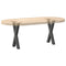 vidaXL Coffee Table Legs X-Shaped 2 pcs Anthracite 38x(42-43) cm Steel