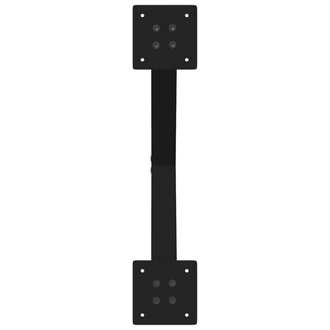 vidaXL Coffee Table Legs X-Shaped 2 pcs Black 50x(42-43) cm Steel