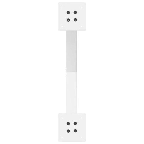 vidaXL Coffee Table Legs X-Shaped 2 pcs White 60x(42-43) cm Steel
