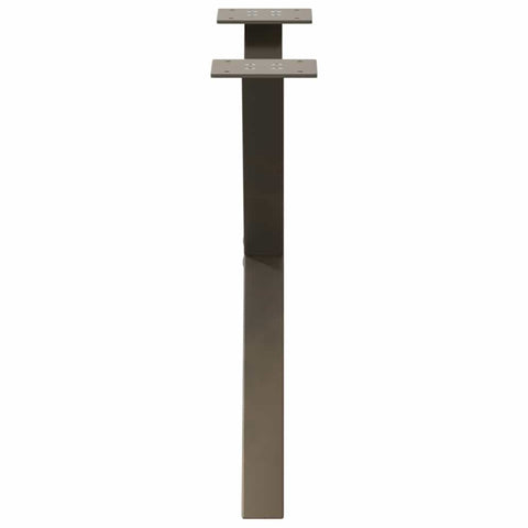 vidaXL Coffee Table Legs X-Shaped 2 pcs Natural Steel 60x(42-43) cm Steel