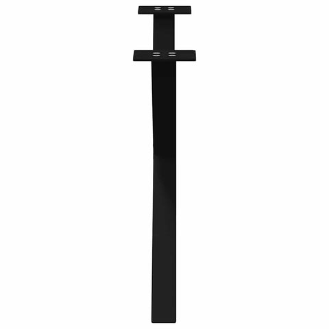 vidaXL Coffee Table Legs X-Shaped 2 pcs Black 70x(42-43) cm Steel