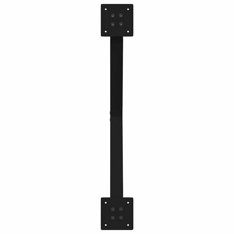 vidaXL Coffee Table Legs X-Shaped 2 pcs Black 70x(42-43) cm Steel