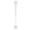 vidaXL Coffee Table Legs X-Shaped 2 pcs White 70x(42-43) cm Steel