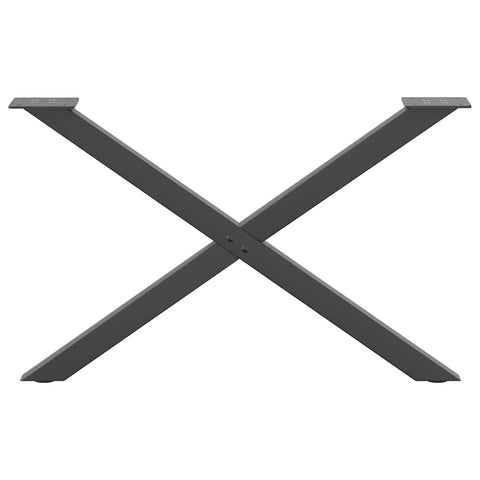 vidaXL Coffee Table Legs X-Shaped 2 pcs Anthracite 70x(42-43) cm Steel