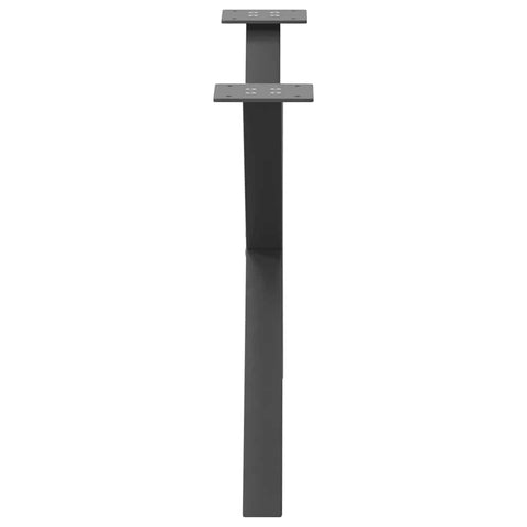 vidaXL Coffee Table Legs X-Shaped 2 pcs Anthracite 70x(42-43) cm Steel