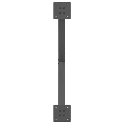 vidaXL Coffee Table Legs X-Shaped 2 pcs Anthracite 70x(42-43) cm Steel