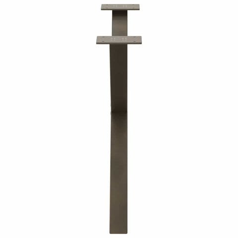 vidaXL Coffee Table Legs X-Shaped 2 pcs Natural Steel 70x(42-43) cm Steel