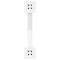 vidaXL Dining Table Legs X-Shaped 2 pcs White 50x(72-73) cm Steel