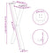 vidaXL Dining Table Legs X-Shaped 2 pcs White 50x(72-73) cm Steel