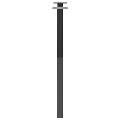 vidaXL Dining Table Legs X-Shaped 2 pcs Anthracite 50x(72-73) cm Steel