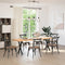 vidaXL Dining Table Legs X-Shaped 2 pcs Black 57x(72-73) cm Steel