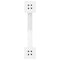 vidaXL Dining Table Legs X-Shaped 2 pcs White 57x(72-73) cm Steel