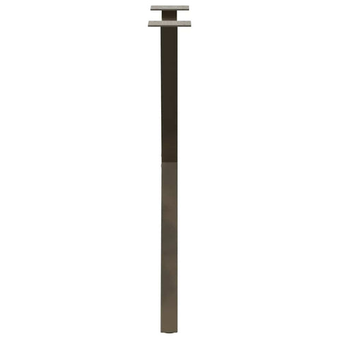 vidaXL Dining Table Legs X-Shaped 2 pcs Natural Steel 57x(72-73) cm Steel