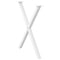 vidaXL Dining Table Legs X-Shaped 2 pcs White 70x(72-73) cm Steel