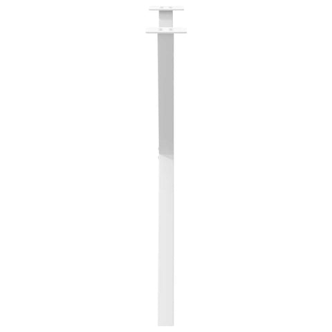 vidaXL Dining Table Legs X-Shaped 2 pcs White 70x(72-73) cm Steel