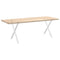 vidaXL Dining Table Legs X-Shaped 2 pcs White 70x(72-73) cm Steel