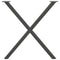 vidaXL Dining Table Legs X-Shaped 2 pcs Anthracite 70x(72-73) cm Steel