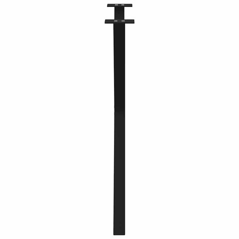 vidaXL Dining Table Legs X-Shaped 2 pcs Black 80x(72-73) cm Steel