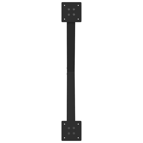vidaXL Dining Table Legs X-Shaped 2 pcs Black 80x(72-73) cm Steel
