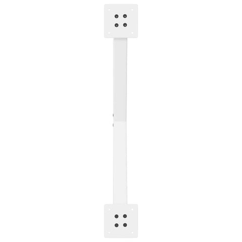 vidaXL Dining Table Legs X-Shaped 2 pcs White 80x(72-73) cm Steel