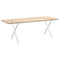 vidaXL Dining Table Legs X-Shaped 2 pcs White 80x(72-73) cm Steel