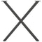 vidaXL Dining Table Legs X-Shaped 2 pcs Anthracite 80x(72-73) cm Steel