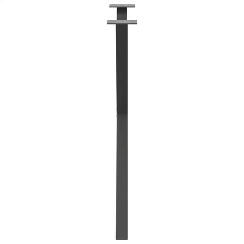 vidaXL Dining Table Legs X-Shaped 2 pcs Anthracite 80x(72-73) cm Steel