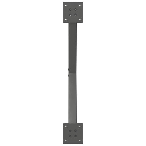 vidaXL Dining Table Legs X-Shaped 2 pcs Anthracite 80x(72-73) cm Steel