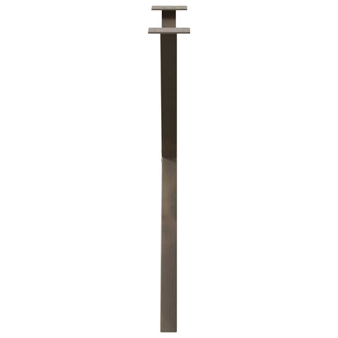 vidaXL Dining Table Legs X-Shaped 2 pcs Natural Steel 80x(72-73) cm Steel