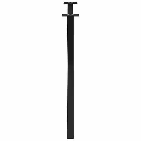 vidaXL Dining Table Legs X-Shaped 2 pcs Black 90x(72-73) cm Steel
