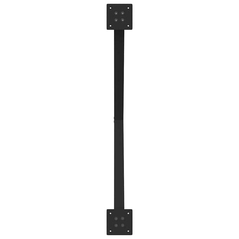 vidaXL Dining Table Legs X-Shaped 2 pcs Black 90x(72-73) cm Steel
