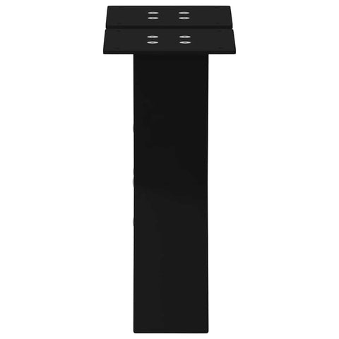 vidaXL Coffee Table Legs X-Shaped 2 pcs Black 30x(30-31) cm Steel
